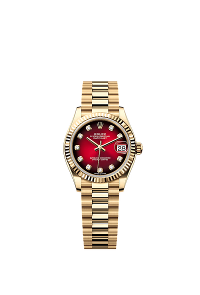 Rolex Datejust 31 Oyster Perpetual – Red Ombré Diamond Dial